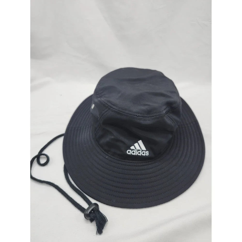 Adidas Hat Boonie Mens One Size Black AEROREADY Wide Brim Outdoor Hiking Sun
